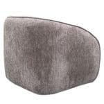 Fabric Swivel Arm Chair: 1-Seater- (87x85x67)cm, Espresso Brown