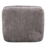 Fabric Swivel Arm Chair: 1-Seater- (87x85x67)cm, Espresso Brown