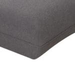 Fabric Corner Sofa Set With Ottoman, Black