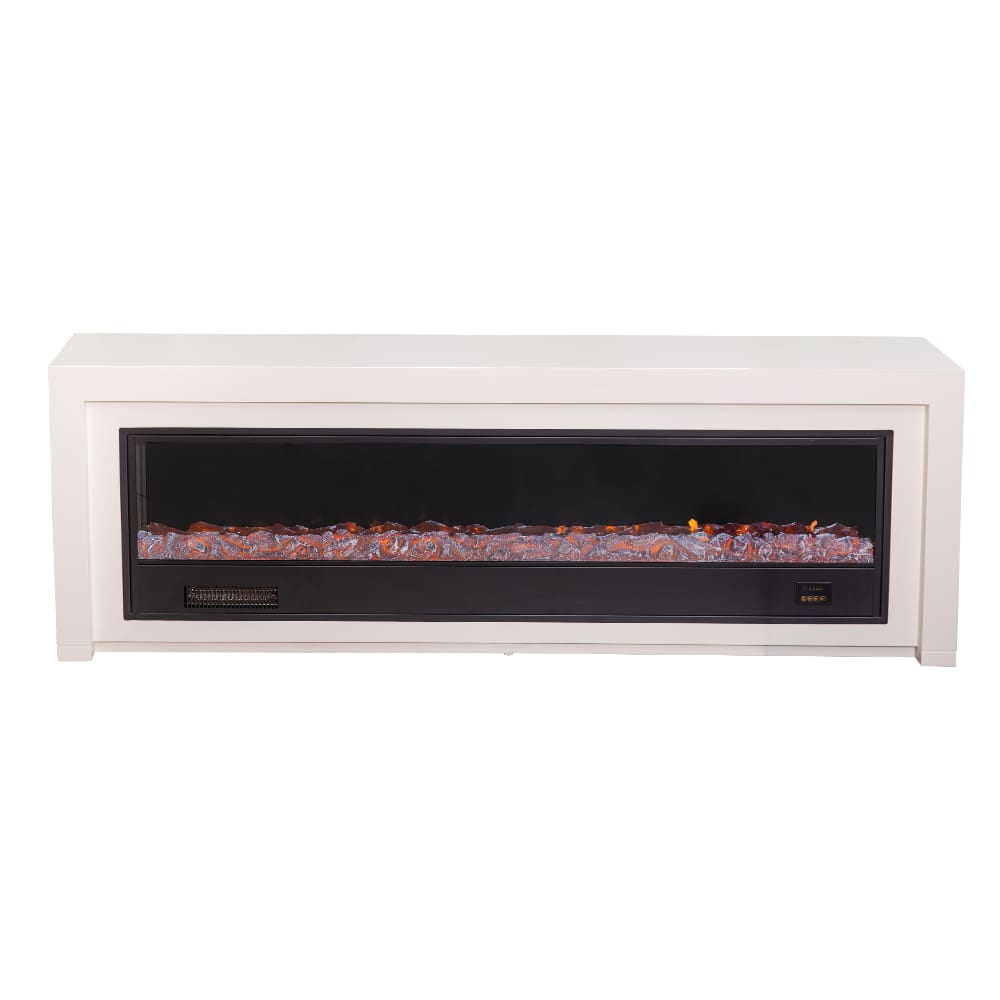 Decorative Fire Place + Heater; (180x32x60)cm, White