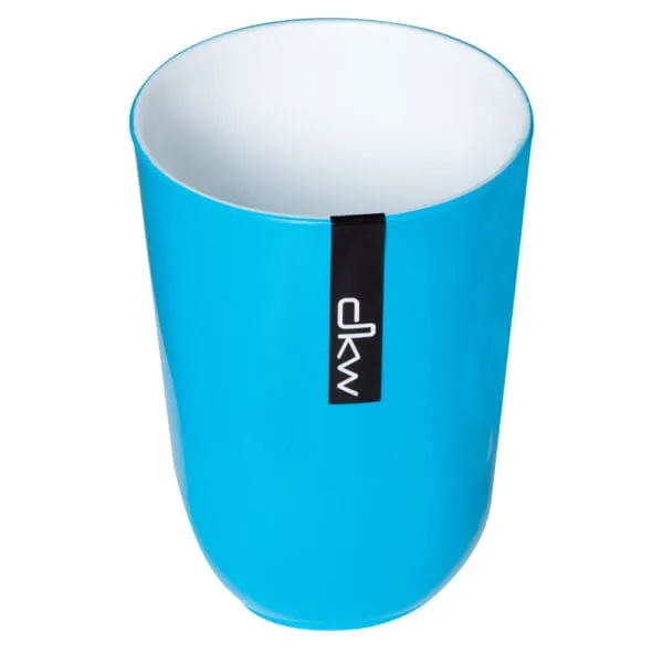 Fusion Life Double Wall Tumbler (16oz), White/Blue