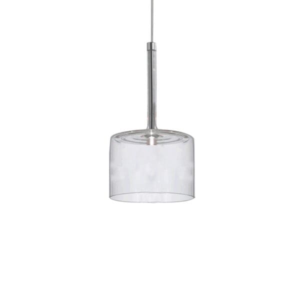 Domus: Glass Ceiling Pendant Lamp: E27 (D14x25)cm, Transparent