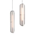 Domus: LED Glass Ceiling Pendant Lamp: E27, L60cm, Gold