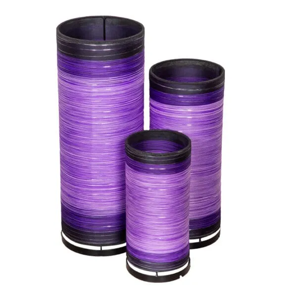 Table Lamp Cylinder Set; 3Pcs