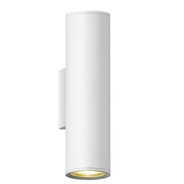 Domus: Wall Lamp With Matt White Shade; GU10 (W6xH22xD8)cm