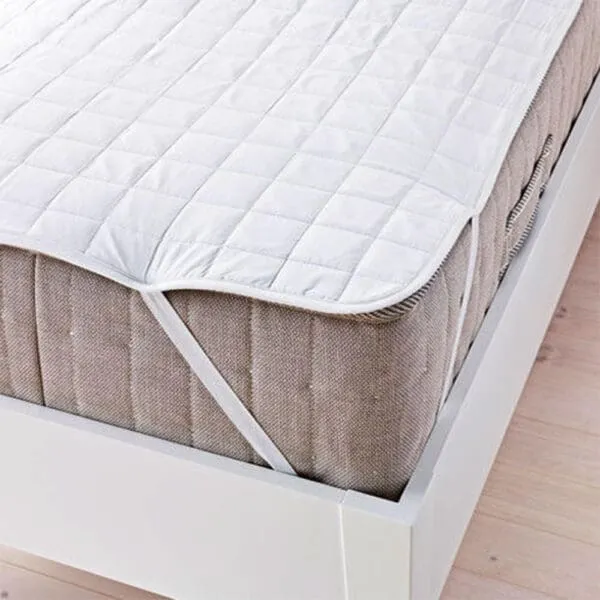 Single Mattress Pad: (120x200)cm, White