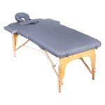 Massage Table; (185x80)cm, Grey