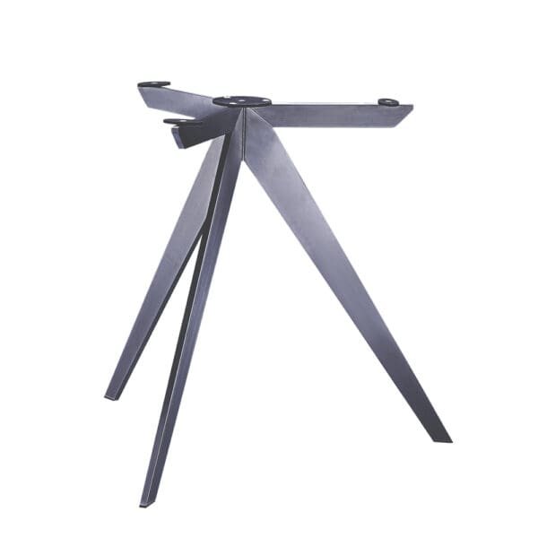 Steel Base For Office Meeting Table; (100x100x75)cm, Iron Grey