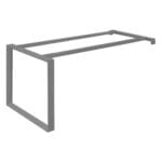 Steel Base For Office Desk; (200x90x75)cm, Light Grey