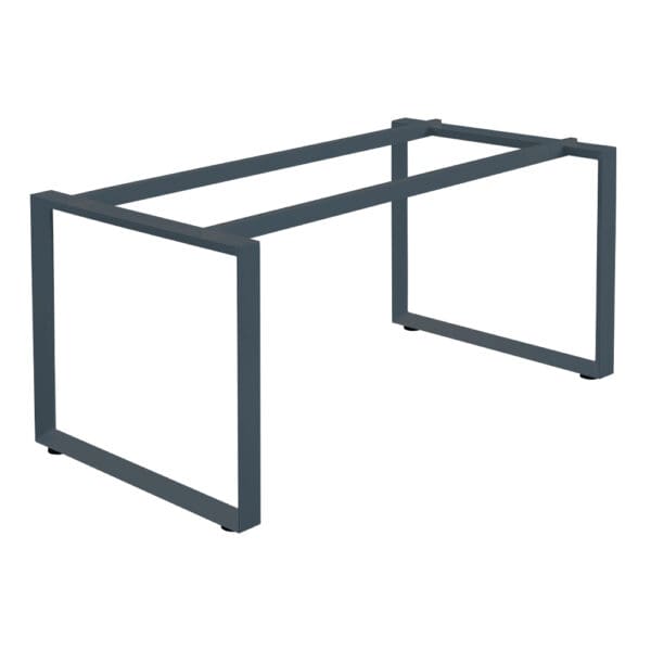 Steel Base For Office Desk; (140x65x75)cm, Iron Grey