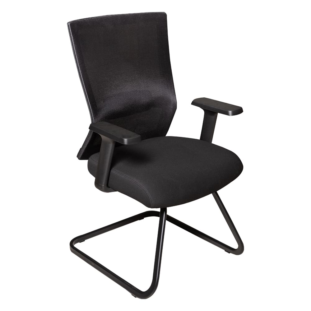 Sunon: Mid Back fabric/Mesh Office Visitor Chair; (62x61x100)cm, Black