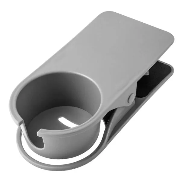 Office Desk Side Water Cup Clip; (20x10)cm, Grey