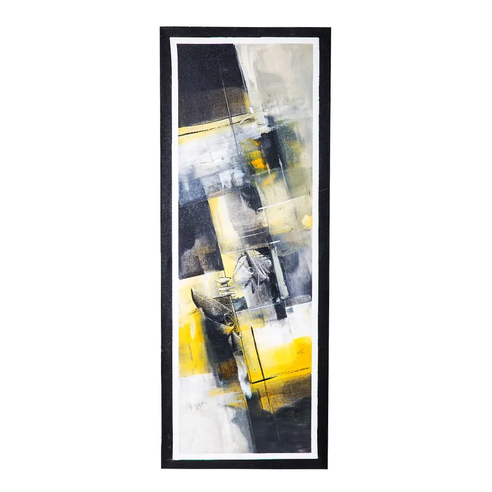 Oil Painting: Abstract; (45x120x4)cm