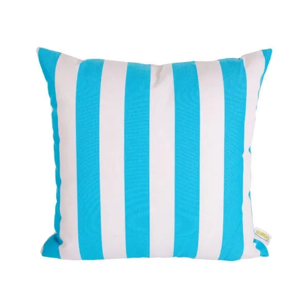 Domus: Outdoor Pillow; (45x45)cm, Blue Striped