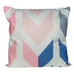 Outdoor Pillow; (45x45)cm, Pink/Blue