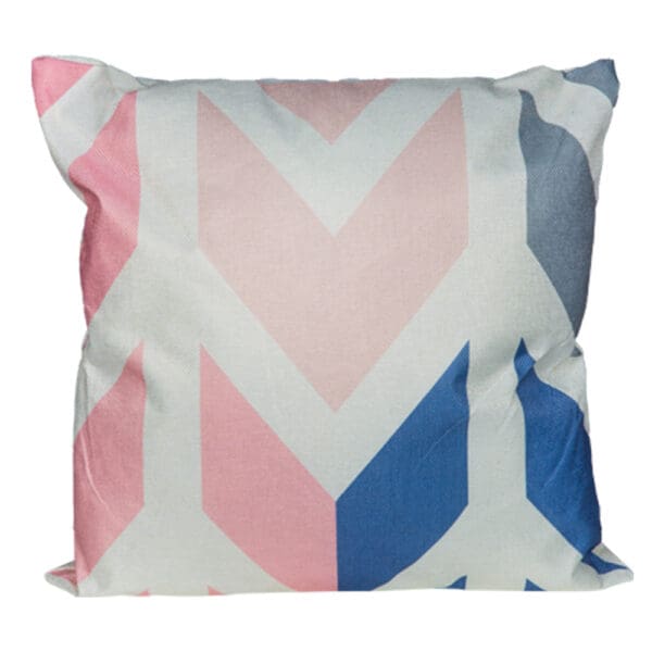 Outdoor Pillow; (45x45)cm, Pink/Blue