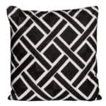 Outdoor Pillow; (45x45)cm, Black/White