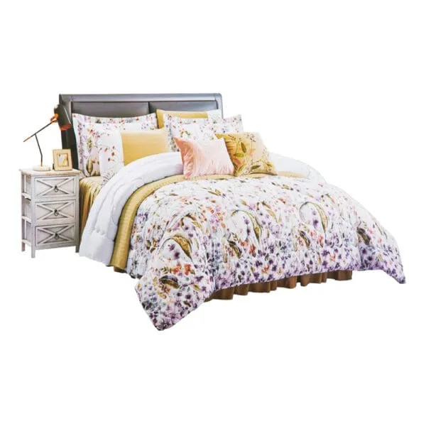 Microfiber Comforter-4pc, Single: (180x240)cm