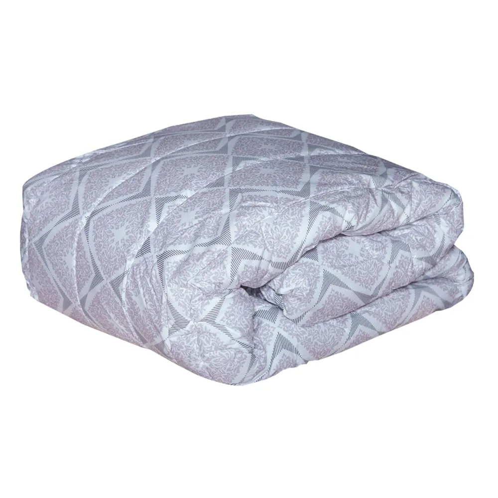 Queen Comforter Set, Digital Floral Patterned; (160x220)cm 3 pcs