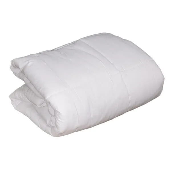 Domus: Single Duvet Set 4pc Cotton Sateen Striped 1.0cm 9TOG 300TC; (135x200)cm, White