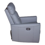 PU Swivel/ Rocking Recliner Chair; 1-Seater, Grey - Image 5