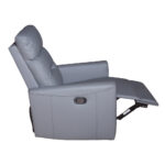 PU Swivel/ Rocking Recliner Chair; 1-Seater, Grey - Image 4