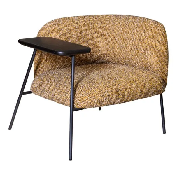 Fabric Relax Chair; (90x79x86cm), Yellow