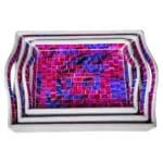 Big Serving Tray Set; 3pcs, Purple