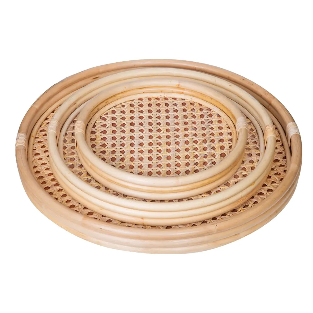 Round Tray Set; 3pcs