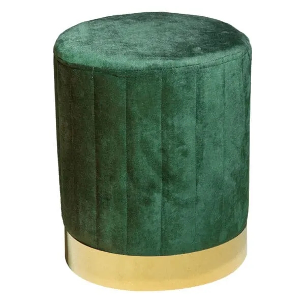Leisure Fabric Stool; (36x36x42)cm, Green