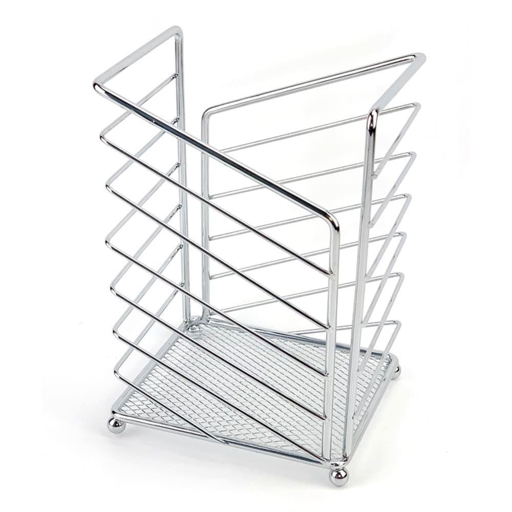 Iron Utensil Holder; (12.5x12.5x18 Iron Utensil Holder; (12.5x12.5x18.5)cm, Chrome