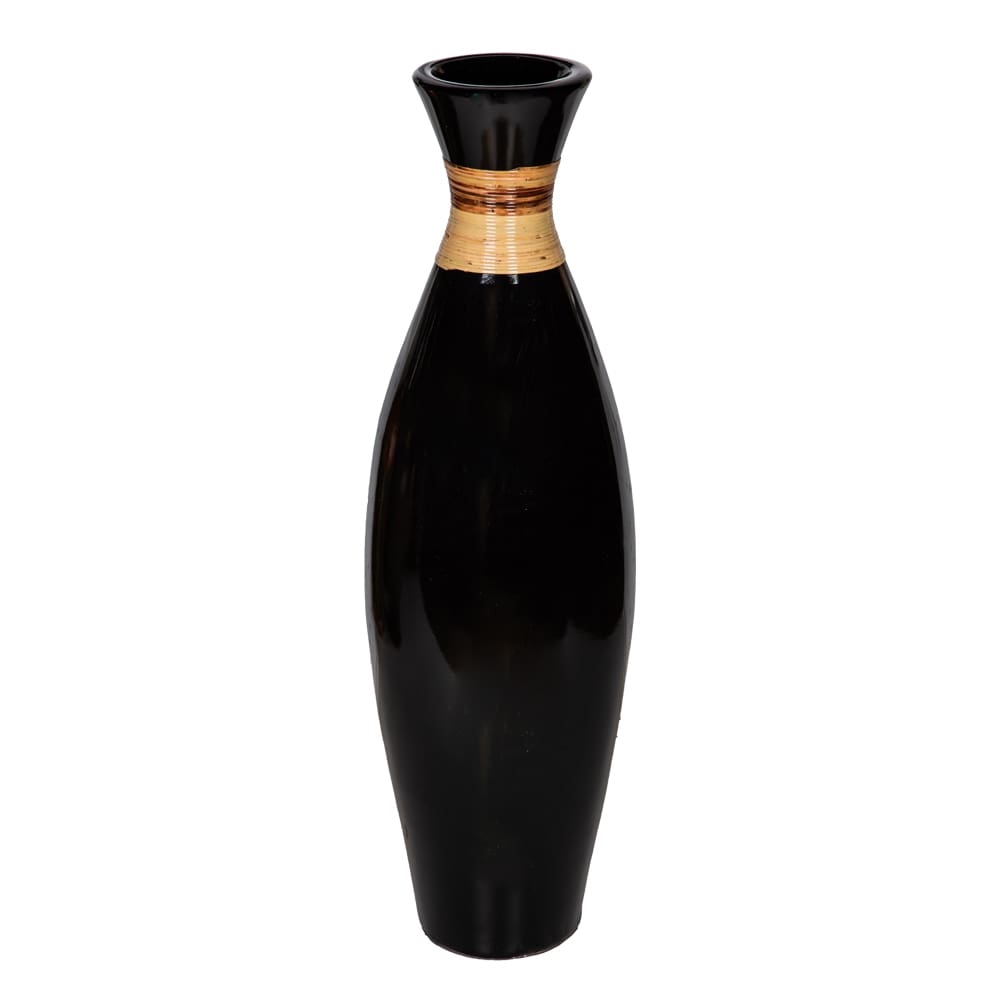 Decorative Slim Vase; (80x23x23)cm, Black