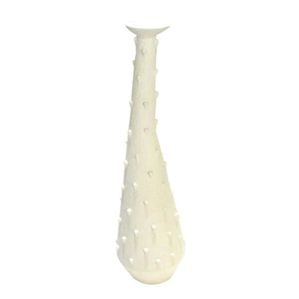 Decorative Ceramic Vase; (15.2x15x52.6)cm, White