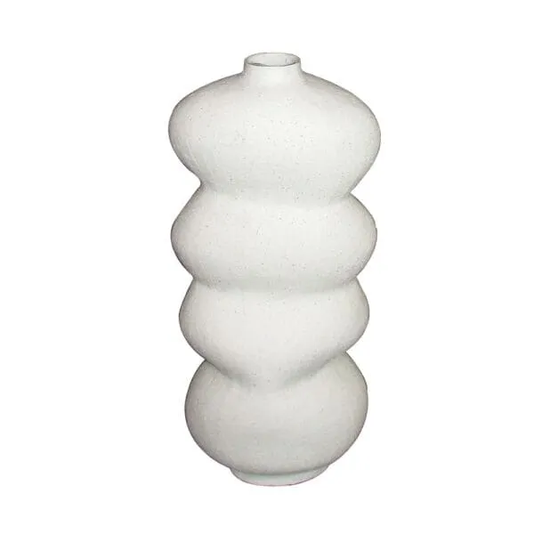 Decorative Ceramic Vase; (22.4x15.7x49.5)cm, White