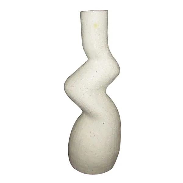 Decorative Ceramic Vase; (19.2x18x51.5)cm, White