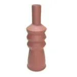 Decorative Ceramic Vase; (15x15x47)cm, Copper Red