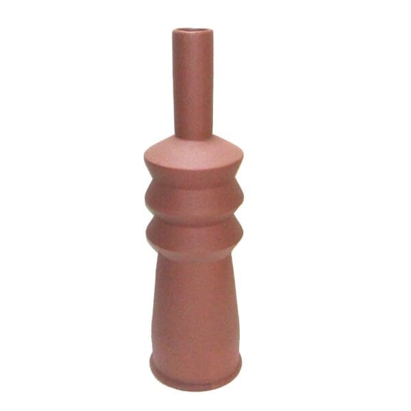 Decorative Ceramic Vase; (17.3x17.3x61.5)cm, Copper Red