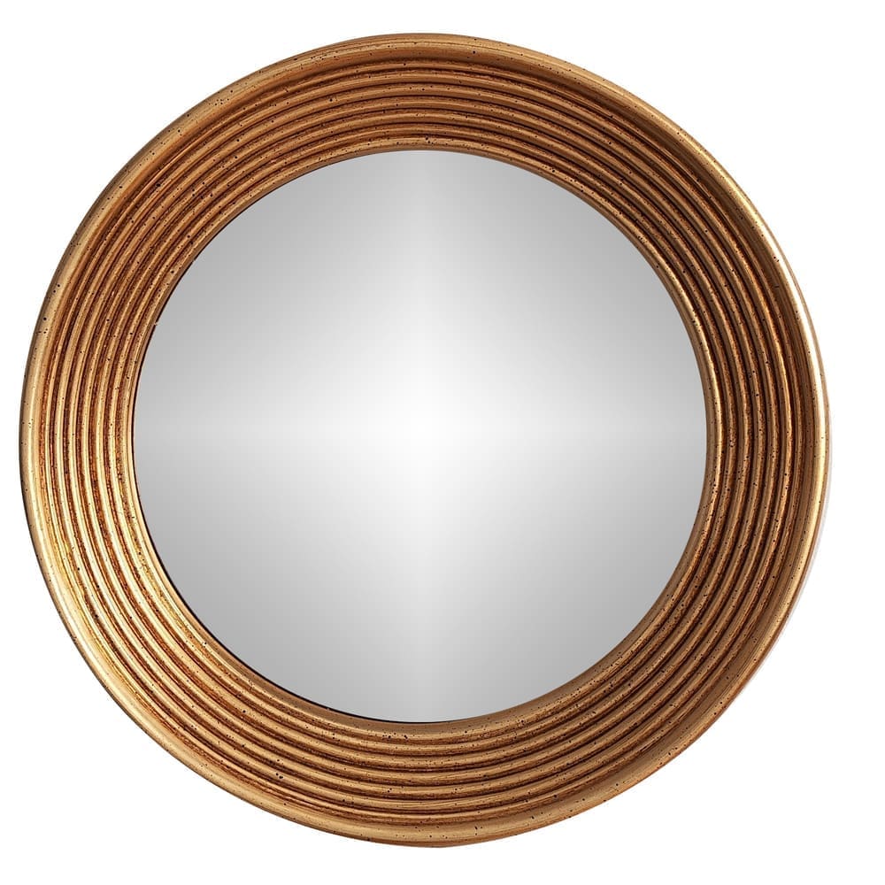 Decorative Round Wall Mirror + Frame; (70x100)cm, Brown 1 Decorative Round Wall Mirror + Frame; (70x100)cm, Brown