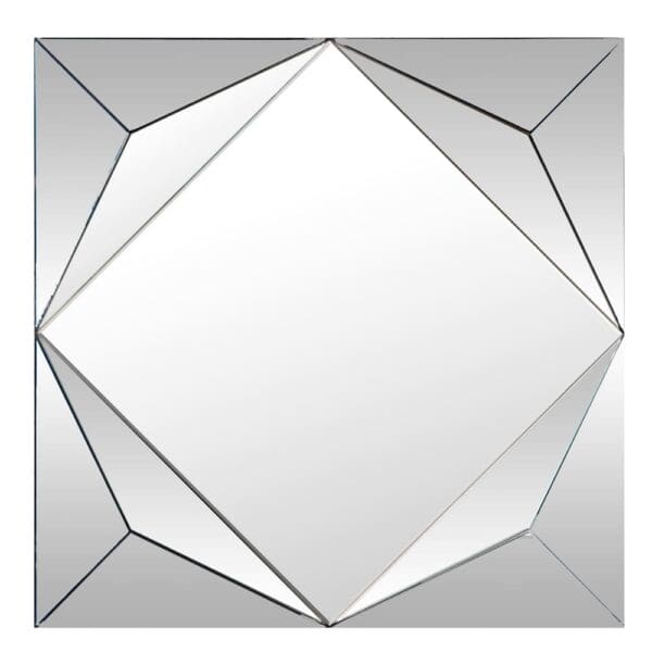 Modern Geometric Mirror + Frame; (80x100)cm