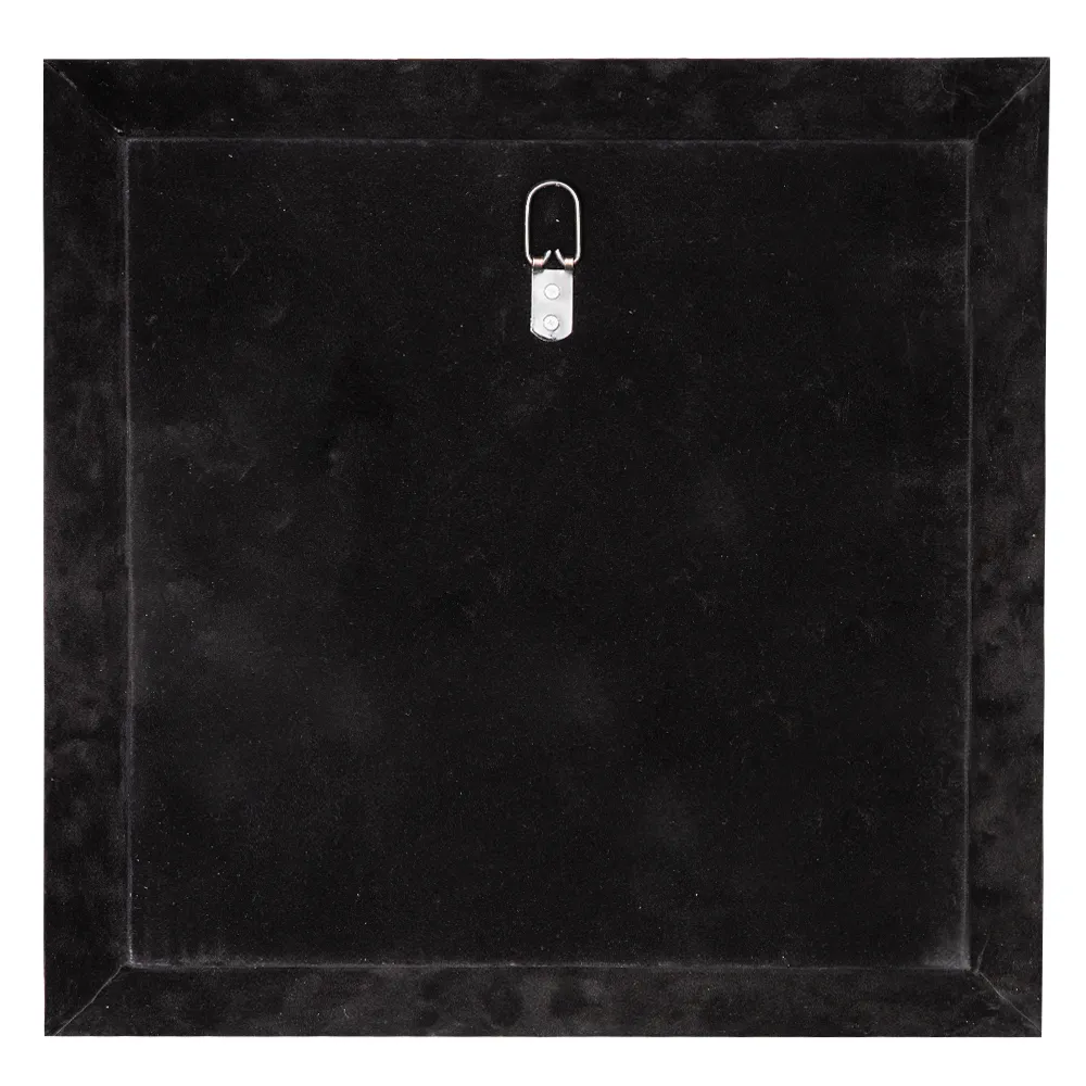 Square Wall Mirror With Frame; (40x40)cm, Orange