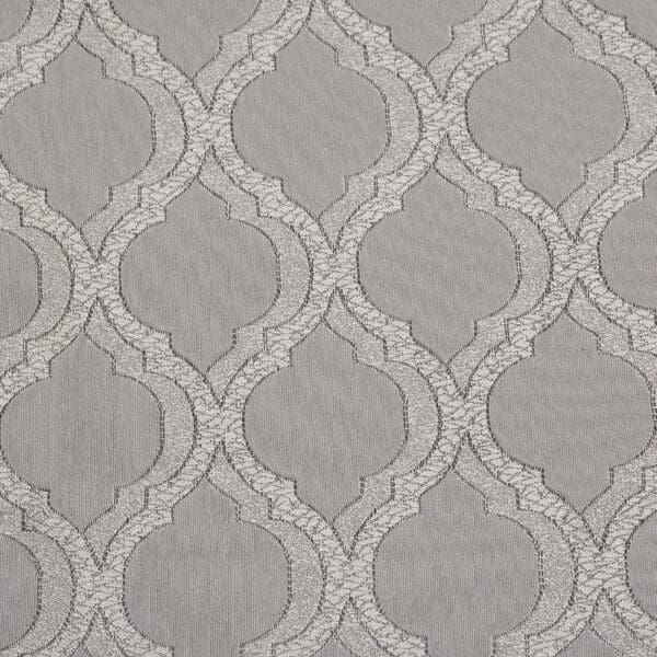 Neo: Beekalene Quartrefoil Patterned Furnishing Fabric, 280cm, Grey