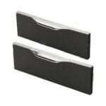 Aluminium Wardrobe Profile; 160-300mm, Matt Black