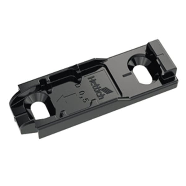 Hettich: Sensys Screw-on Linear Mounting Plate With Eccentric Cam, Black