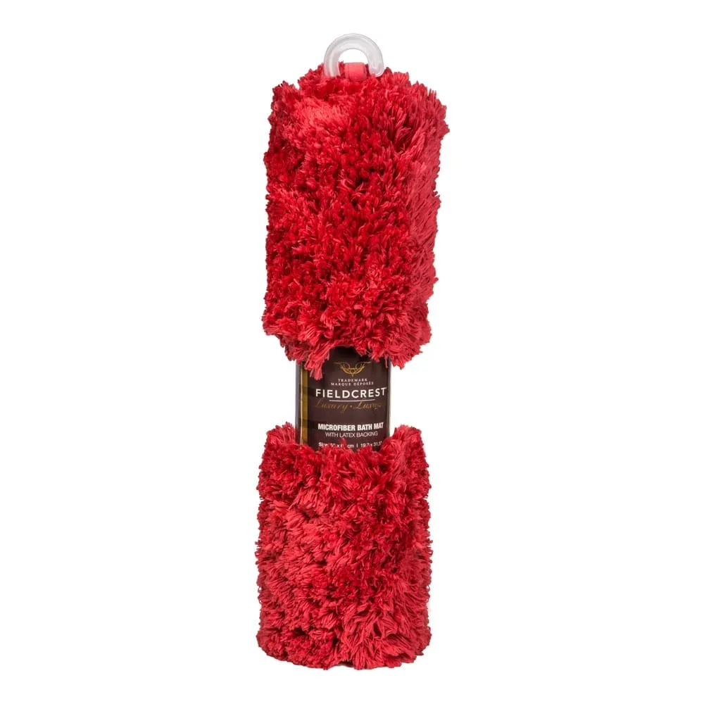 Microfiber Bath Mat: (50x80)cm, Red