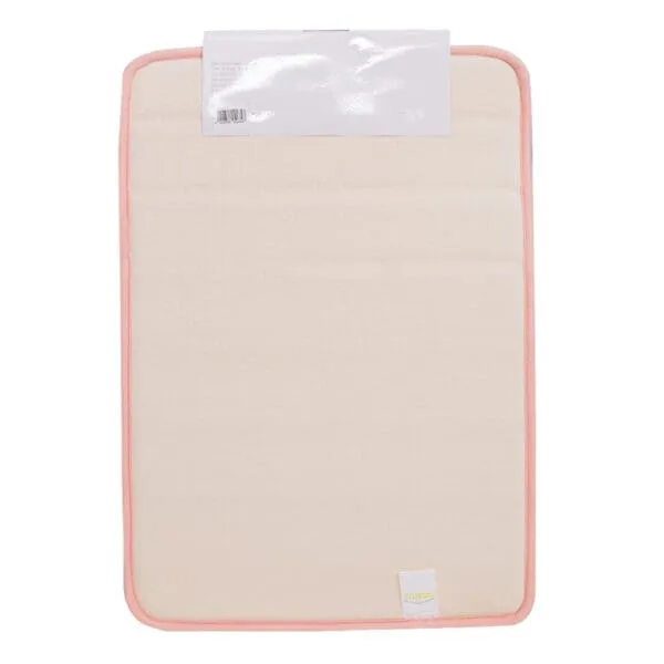 Domus: Coral Fleece Memory Foam Bath Mat: (60x40)cm, Pink