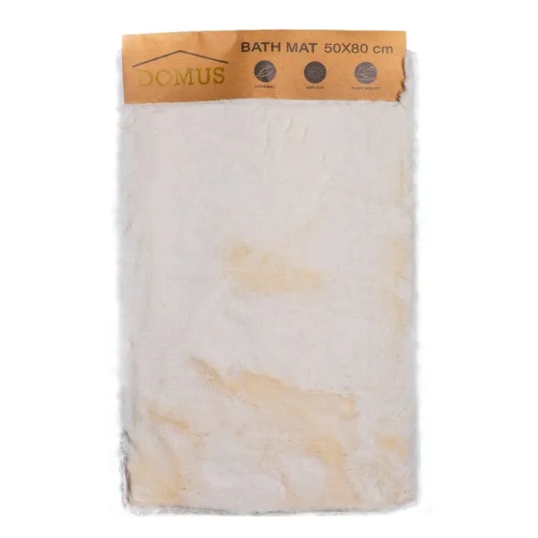 Domus: Velvet Silk Bath Mat; (50x80)cm, White
