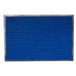 PVC Ribbed Door Mat;(60x90)cm, Dark Blue