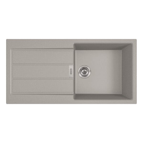 Franke: S2D611-100 Sirius Tectonite Inset Kitchen Sink, Single Bowl/Single Drain; Urban Grey