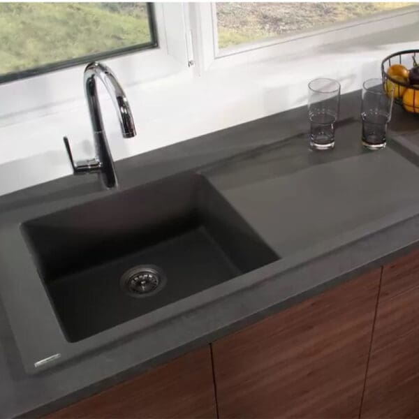 Hansgrohe: S5110-F450 Built-In Sink 450, Single Bowl, Stone Grey