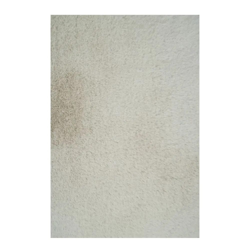WUHU: Faux Fur Carpet Rug; (150x200)cm, Light Beige